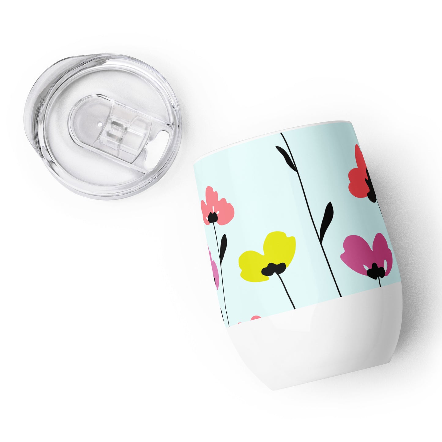 Floral Wine tumbler